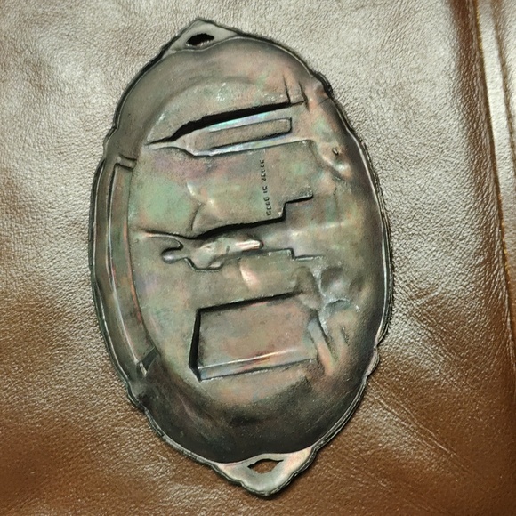 New York 7 inches metal plate dish made in Japan - Picture 2 of 3